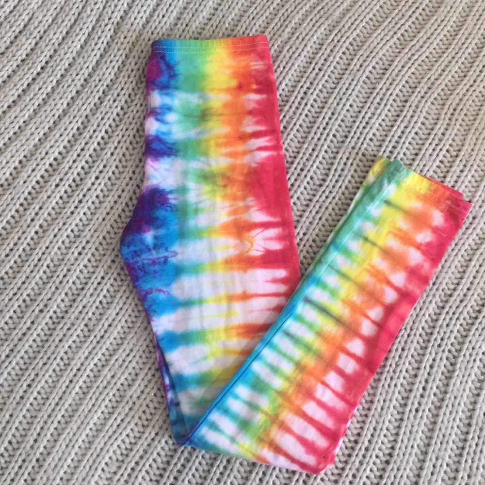 Rare 🦄 handmade PRIDE 🌈 rainbow tie dye legging